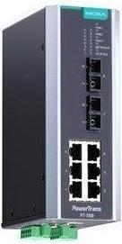 Immagine prodotto Moxa PT-508-MM-SC-48 - Switch Ethernet gestito su guida DIN IEC 61850-3 con 6 porte 10100BaseT(X) e 2