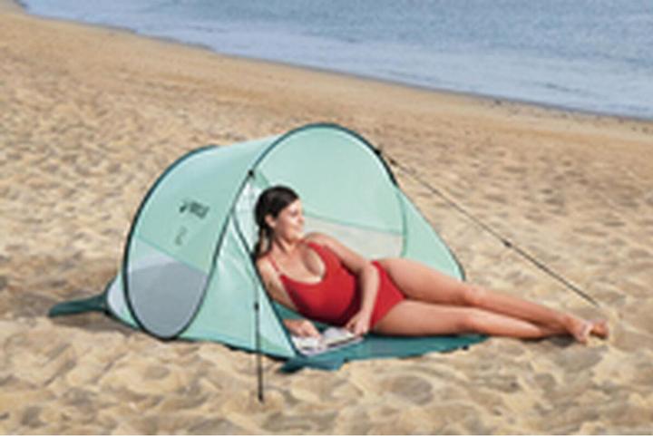 Produktbild Bestway 68107 Strandzelt (Strandzelt + Strandmuschel, 1.12 kg, 2 Personen)