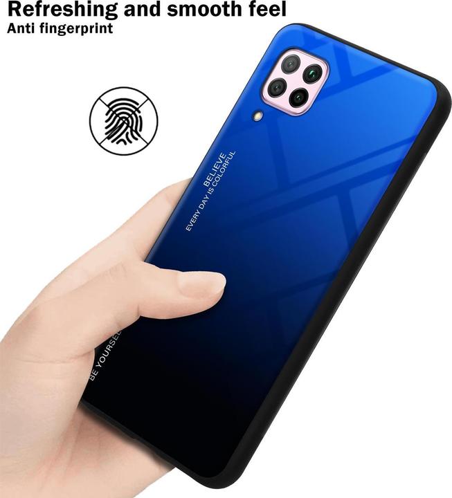 Productafbeelding Cadorabo TPU 2 kleuren glasdekking (Huawei Nova 7i, Huawei P40 Lite)