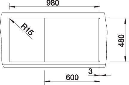 Produktbild Blanco Metra XL 6 S (100 cm, 50 cm)