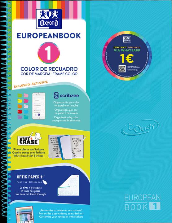 Actual product image Oxford Europeanbook (A4+, Checked, Hardcover)