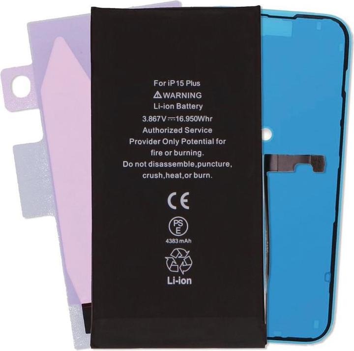 Actual product image Huarigor iPhone 15 Plus | Battery Pack Replacement | 4383mAh | | Premium