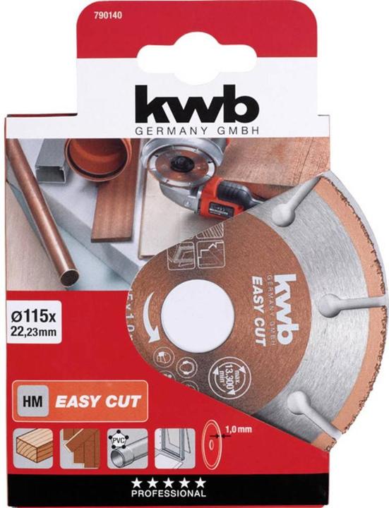 Produktbild kwb Trennscheibe gerade EASY CUT HM TRENNSCHEIBE, UNIVERSAL