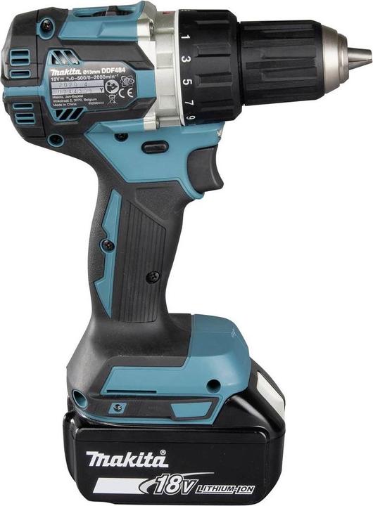 Produktbild Makita DDF484RTJ Akku-Bohrschrauber, 18 V, 2x 5,0 Ah Li-Ion, 54 (Akkubetrieb)