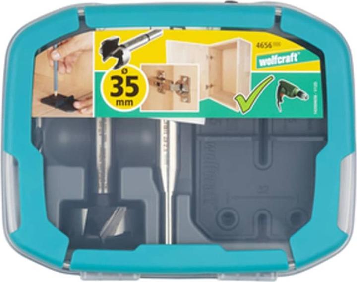 Produktbild wolfcraft wolfcraft 1 Scharnierloch-Set 35 mm (35 mm, 2.5 mm, 5 mm)