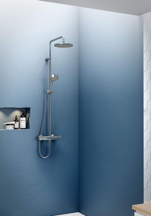 Actual product image Hansa Micra shower system with thermostat chrome