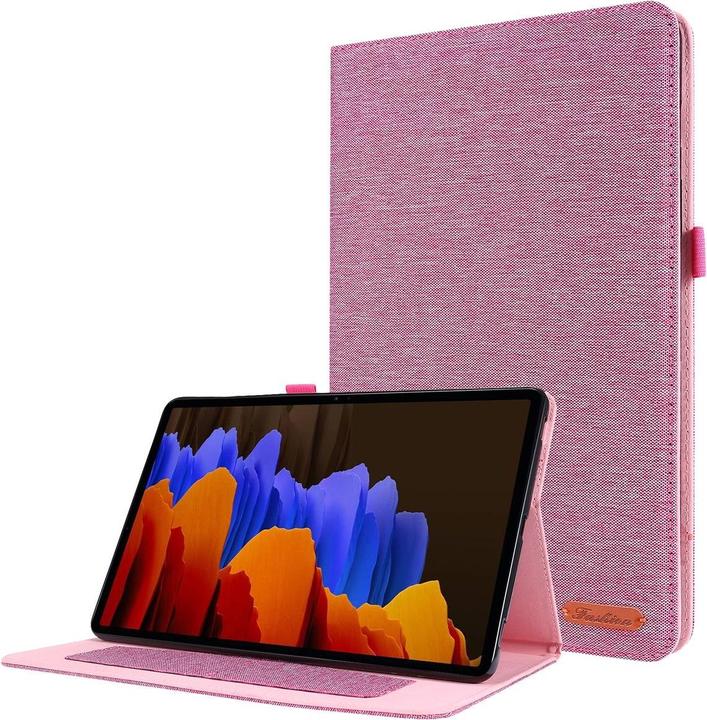 Actual product image König Design Protective Tablet Case for Samsung Galaxy Tab S7 FE Case Cover Pocket Cases Pink (Galaxy Tab S7 FE)
