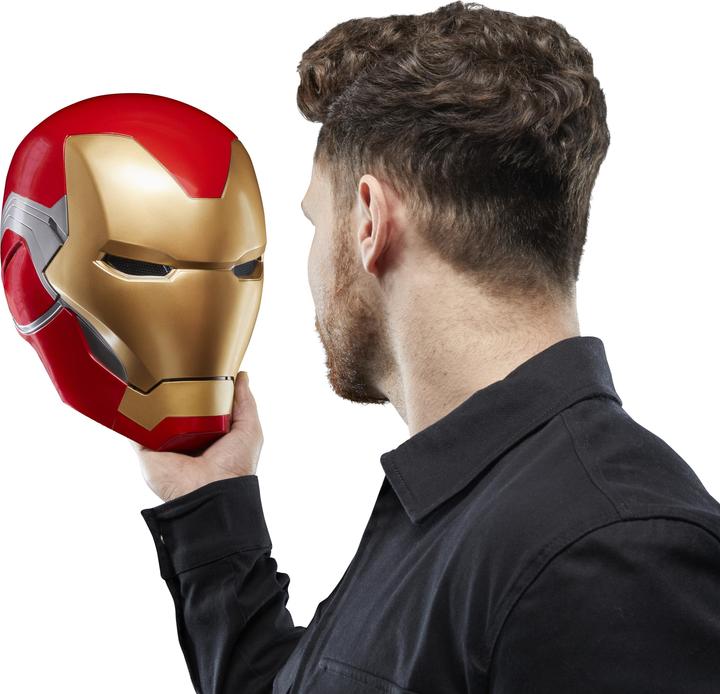 Actual product image Hasbro Avengers: Endgame Marvel Legends Electronic Helmet Iron Man Brand LXXXV