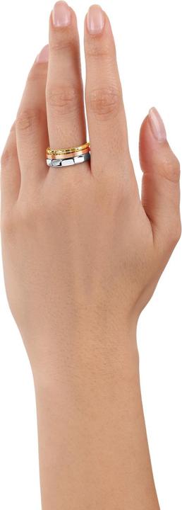 Immagine prodotto S.Oliver Anelli da donna, acciaio inossidabile (58, Oro 917/22 K, oro 917/22 K)