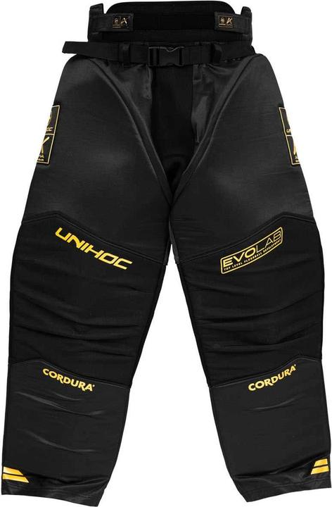 Produktbild Unihoc Goaliehose ALPHA EVOLAB schwarz/gold-L (L)