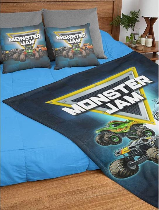Actual product image Monster Jam Fleece lorry blanket (150 x 100 cm)