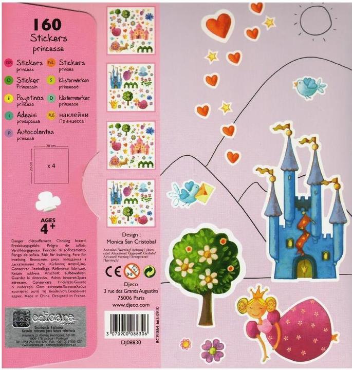 Produktbild Djeco Sticker Prinzessin Marguerite