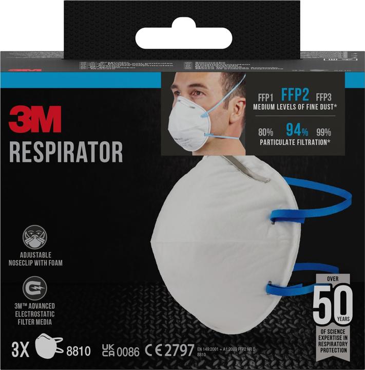 Produktbild 3M Atemschutzmaske 8810 (FFP2, 3 x)