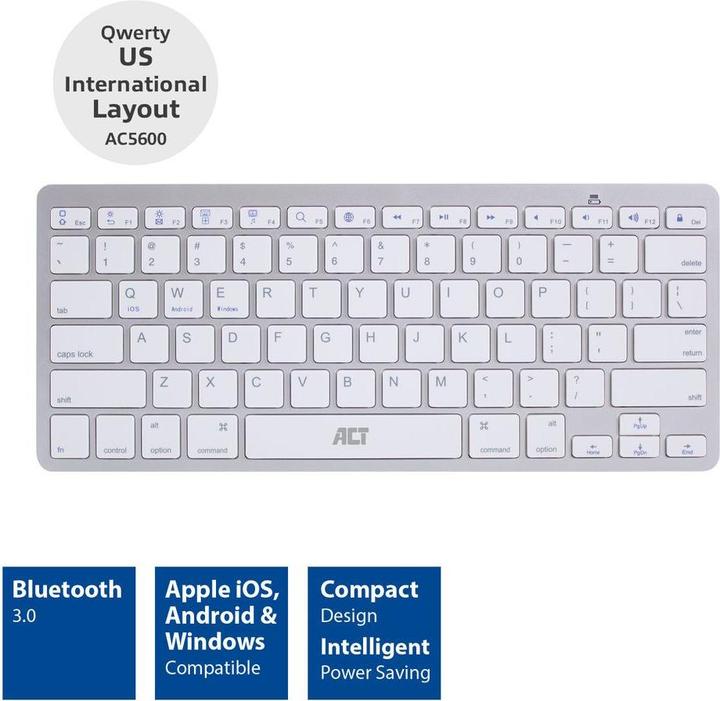 Produktbild Portable Bluetooth Keyboard (Eng. Int., Kabellos)