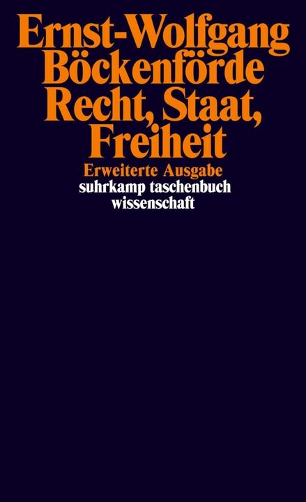 Actual product image Recht, Staat, Freiheit (German, Ernst-Wolfgang Böckenförde, 1991)