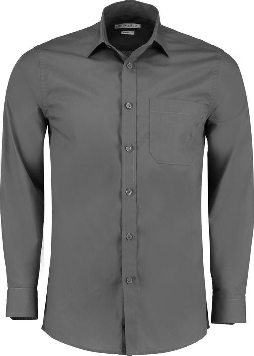 Kustom Kit Langarm Poplin Shirt