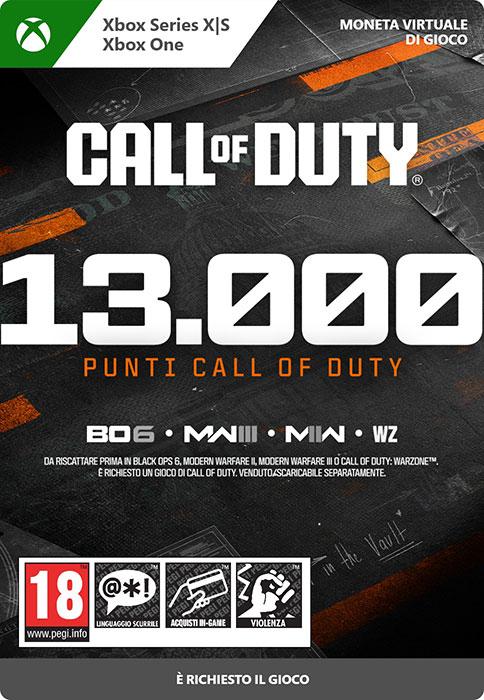 Actual product image Microsoft Xbox Call of Duty Points - 13,000 Download Code