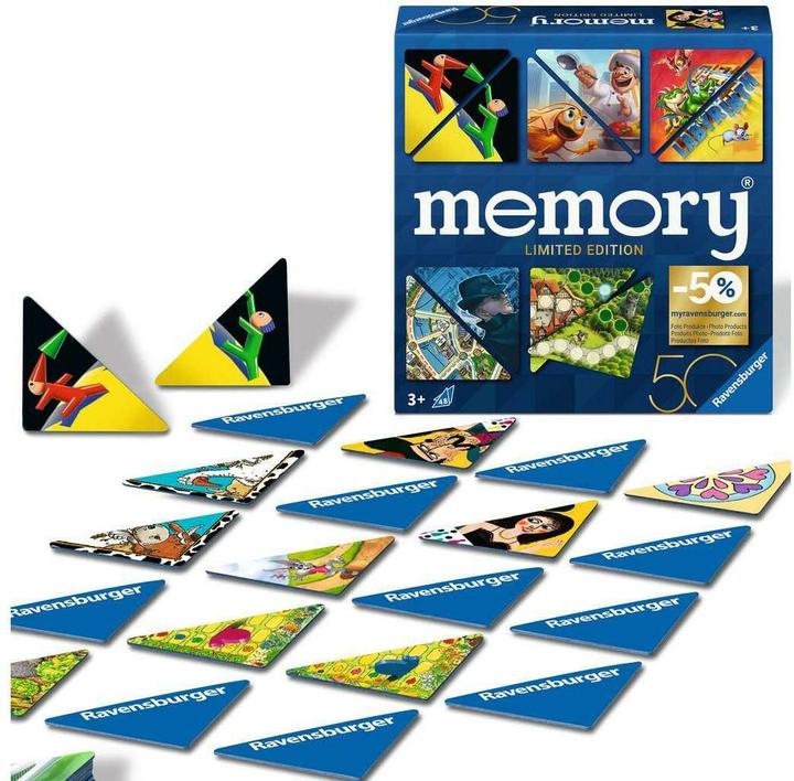 Actual product image Ravensburger 22463 memory® 50 years of the Blue Triangle - The limited special edition for the 50th anniversary (Multilingual)