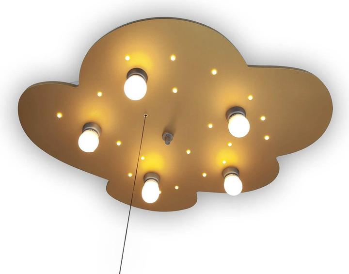 Produktbild Niermann Stand By Niermann Wolke LED Deckenleuchte 5fach E14 Gold Made in Germany