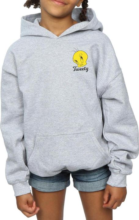Actual product image Looney Tunes Girls Tweety Pie Head Hoodie (128)