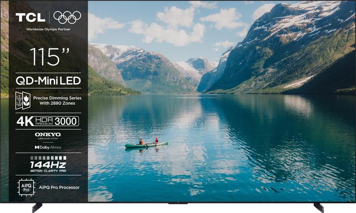 Actual product image TCL 115C7K 291 cm (115) (115", Mini-LED, 4K, 2025)