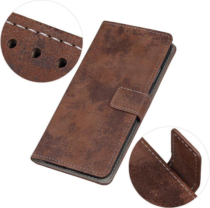 Actual product image Cover-Discount Nokia 5.3 - Vintage Case Suede Optics brown (Nokia 5.3)