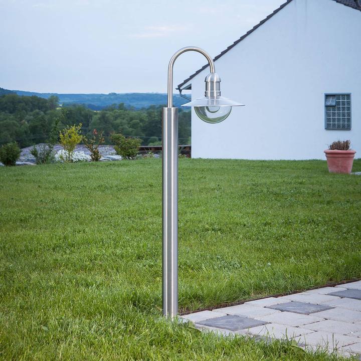 Produktbild Lindby Damion Garten Leuchten Stainless Steel (E27, IP44)