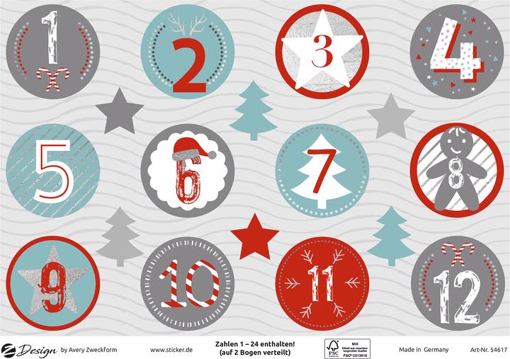 Image du produit Avery Autocollants de Noël