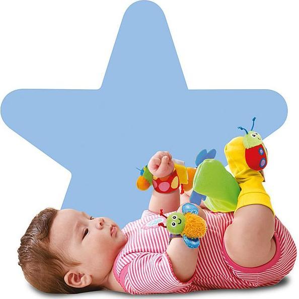 Actual product image Tomy Hand and foot rattle set