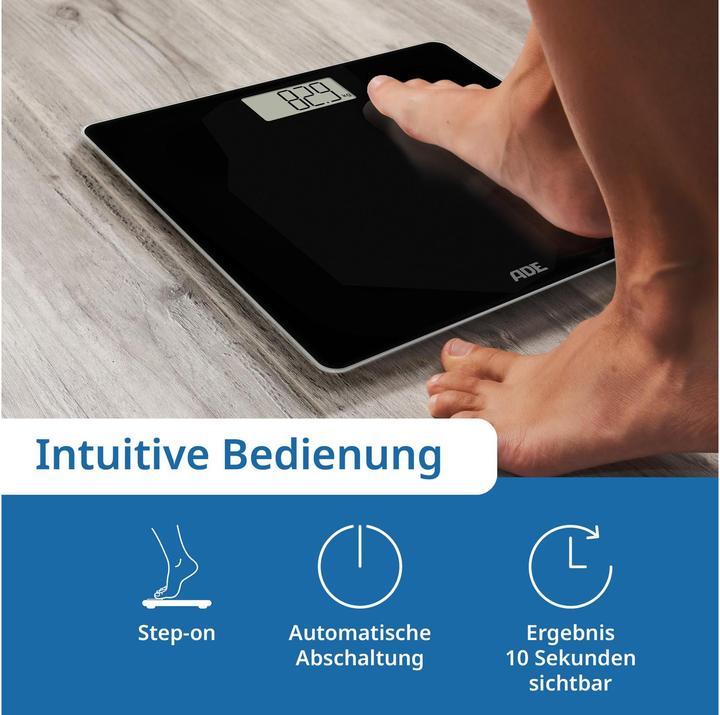Immagine prodotto ADE Personenwaage Amina Schwarz, Displaytyp: Digital (180 kg)