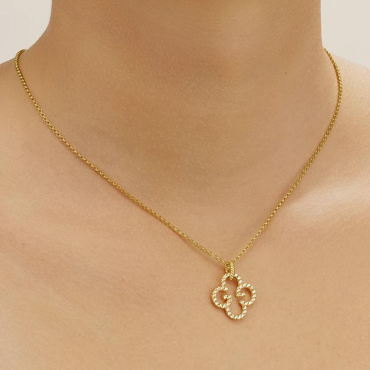 Image du produit Charles Garnier Collier en argent doré, oxyde de zirkonium (Argent 925)