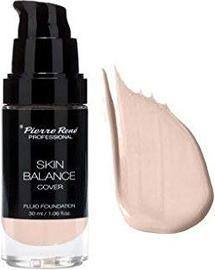 Actual product image Pierre Rene Professional PIERRE RENE Skin Balance Cover Fluid Foundation wodoodporny podkład kryjący 21 Porcelain 30ml