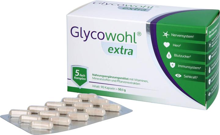 Immagine prodotto Glycowohl tappi extra (90 Pezzo/i, Pillole, 90 g)