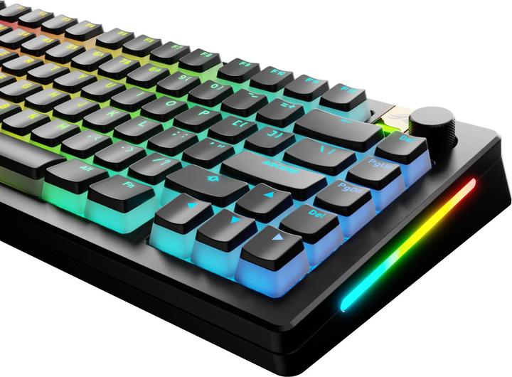 Actual product image Glorious Aura V3 Keycaps, ANSI Layout (US), PBT, Doubleshot - Black