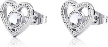 Sagapo S'Agapo Steel Earrings Hearts Lucky Light Skt47