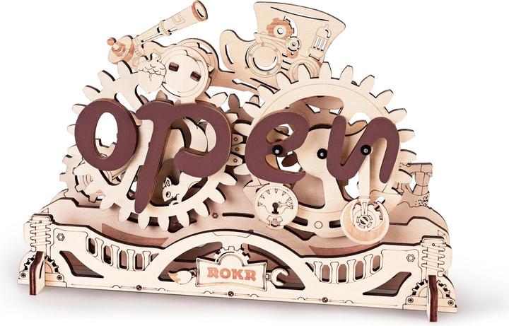 Produktbild Robotime Bausatz Open Closed Schild, Modell Art: Dekoration
