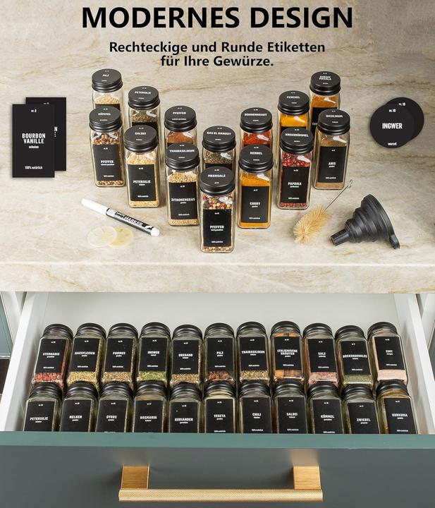 Image du produit Deco haus 36-teiliges Gewürzgläser Set (4.32 l)