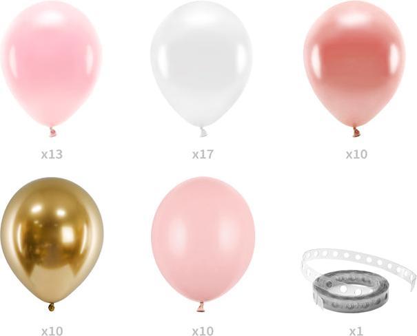 Produktbild Partydeco Bogen aus Luftballons in Rosa und Gold (60 x)