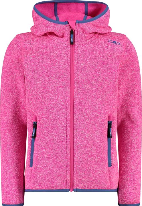 CMP Campagnolo Girl's Jacket Fix Hood Jacquard Knitted 3H19825 (164)