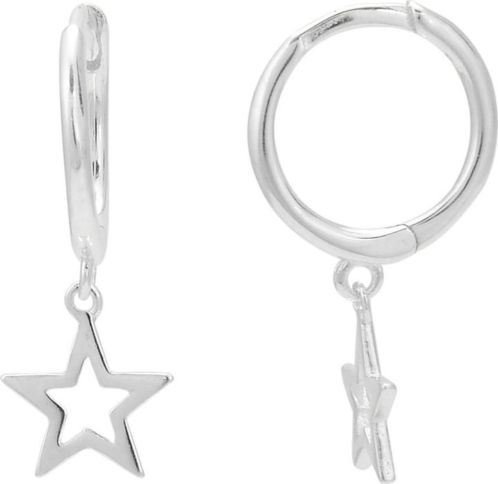 Immagine prodotto Leyda Orecchini a cerchio con pendente a stella (Argento 925)