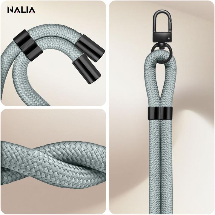 Immagine prodotto Nalia HoldMe Lanyard Handykette - Universal Trageband für Smartphones - Verstellbar, Soft & Elastisch