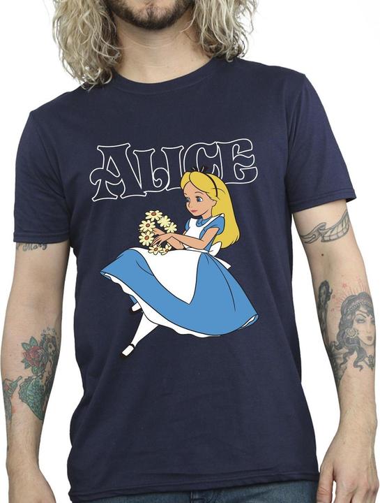 Immagine prodotto Disney Maglietta Uomo Alice In Wonderland Flowers (3XL)
