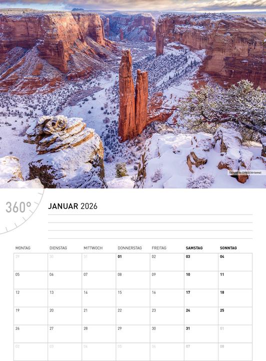 Produktbild USABroschürenkalender2026 (A4, Deutsch)