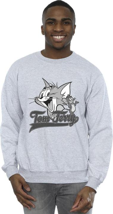 Actual product image Tom & Jerry Mens Greyscale Square Sweatshirt (XL)