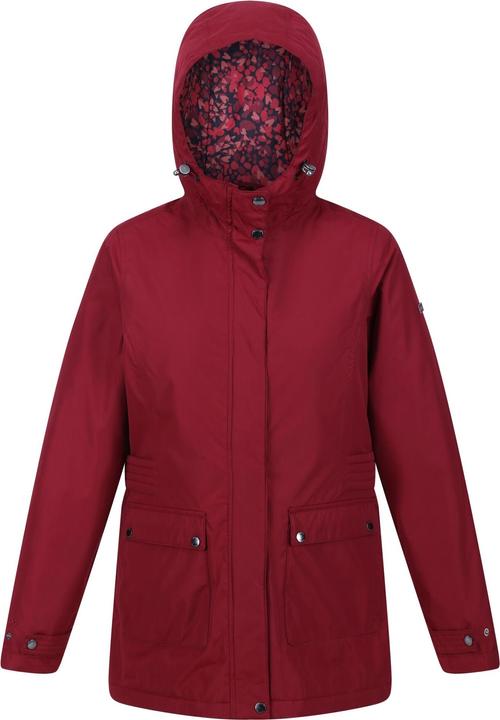 Actual product image Regatta Womens/Ladies Brenlyn Abstract Hearts Waterproof Jacket (36 D)