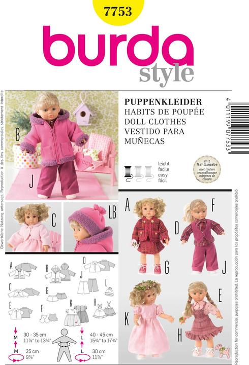 Image du produit Patrons Robes de poupées