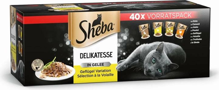 Sheba Delikatesse in Gelee (Adult, 40 Stk., 3400 g)