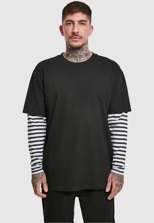 Image du produit Urban Classics Oversized Double Layer Striped LS Tee (XL)