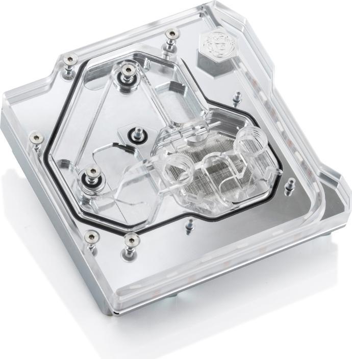 Actual product image Bitspower Monoblock for ASUS ROG Maximus XI Gene DRGB Nickel - Acrylic