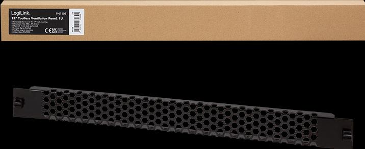 Actual product image LogiLink NWSZ 19" Ventilation Panel 1U Black